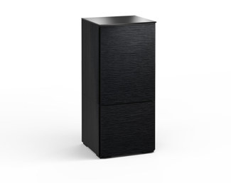 Chicago 517, Single-Width Audio Cabinet, Textured Black Oak