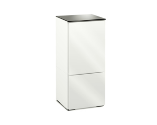 Miami 517, Single-Width Audio Cabinet, Gloss White