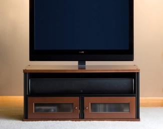 Synergy FX100 TV Mount for Quad-Width Cabinets, Black Posts