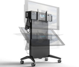 Salamander Designs Introduces Motorized FPS Series Display Stands for Interactive Touchscreens such as Microsoft Surface Hub