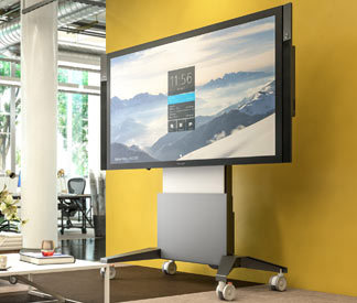 Salamander Designs Introduces Motorized FPS Series Display Stands for Interactive Touchscreens such as Microsoft Surface Hub