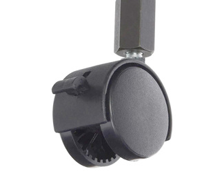 Archetype Dual Wheel Casters, Set of 4, Black